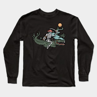 Crocodile and pirate Long Sleeve T-Shirt